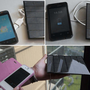 SOLAR PANEL POWER BANK BATTERY AND CELLPHONE CHARGER